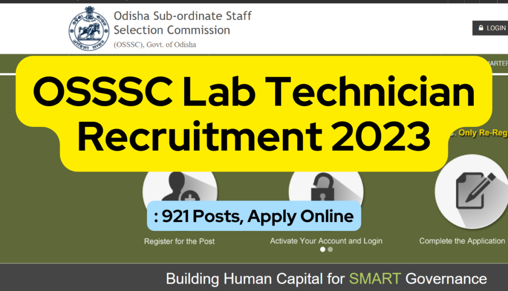 Osssc Lab Technician Recruitment Posts Apply Online