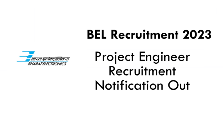 BEL Recruitment 2023