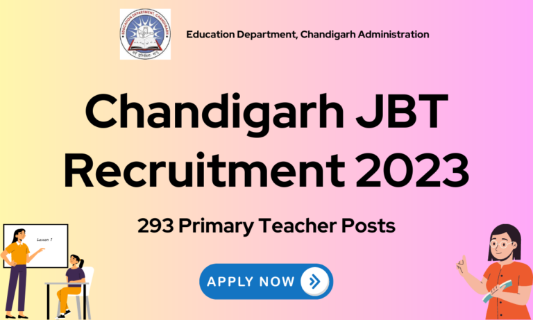 Chandigarh JBT Recruitment