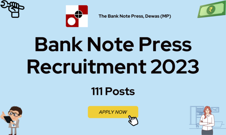 Bank Note Press Recruitment