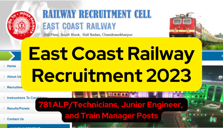 East Coast Railway Recruitment