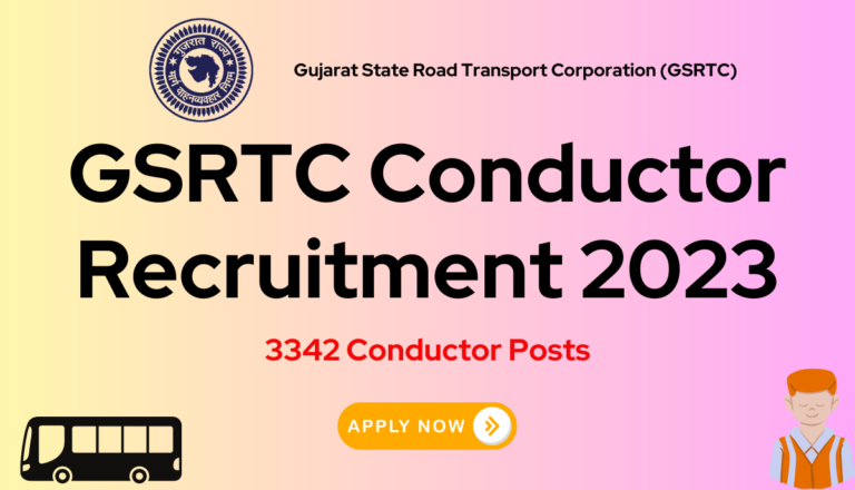 GSRTC Conductor Recruitment