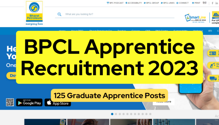 BPCL Apprentice Recruitment