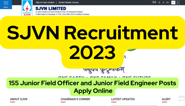 SJVN Recruitment