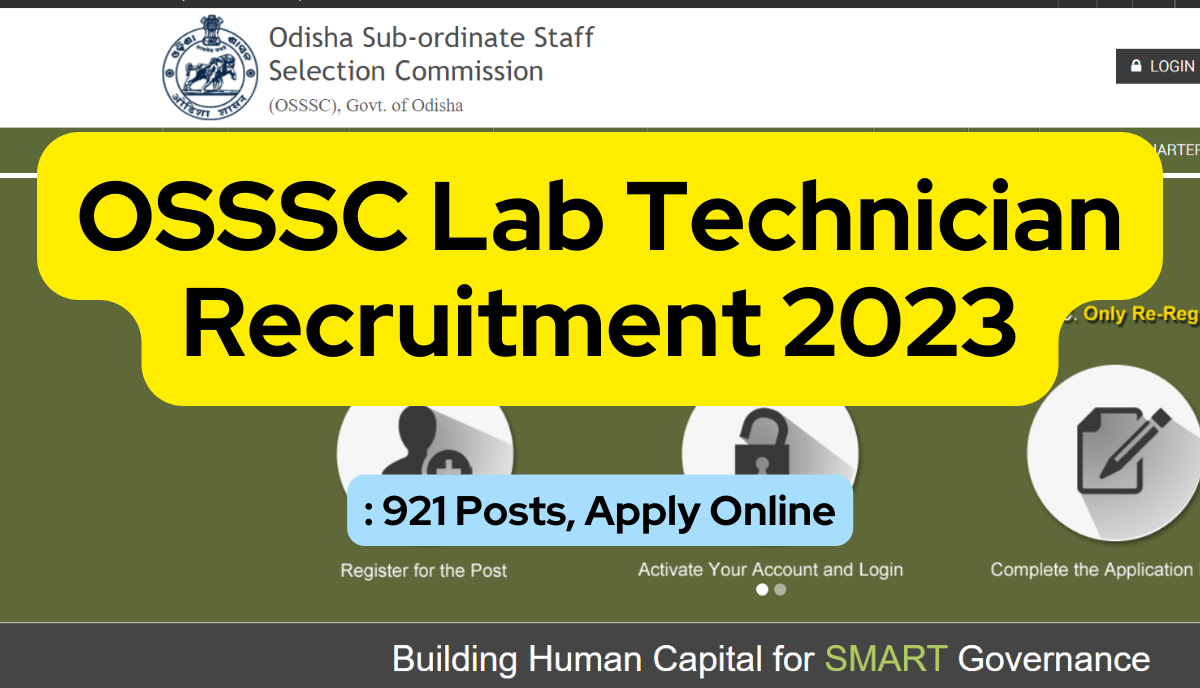 OSSSC Lab Technician Recruitment