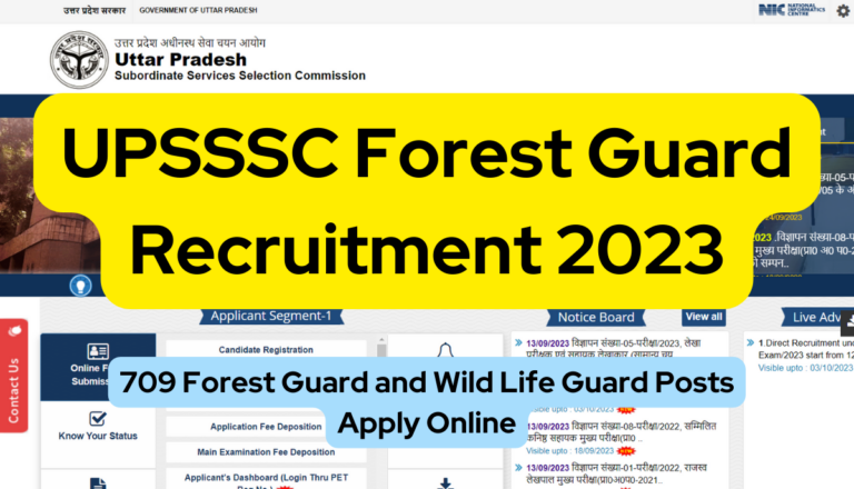 UPSSSC Forest Guard Recruitment