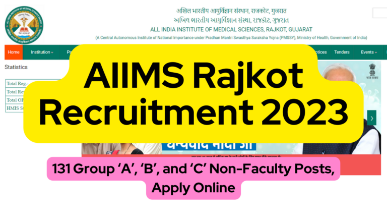 AIIMS Rajkot Recruitment