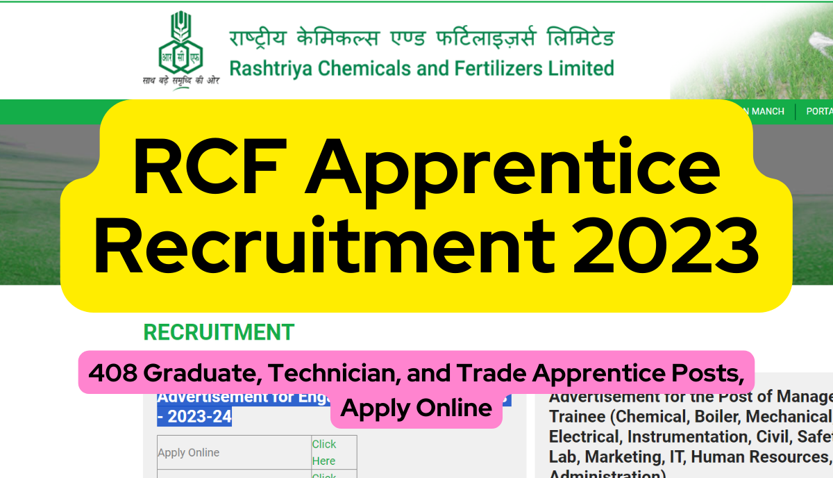 RCF Apprentice Recruitment
