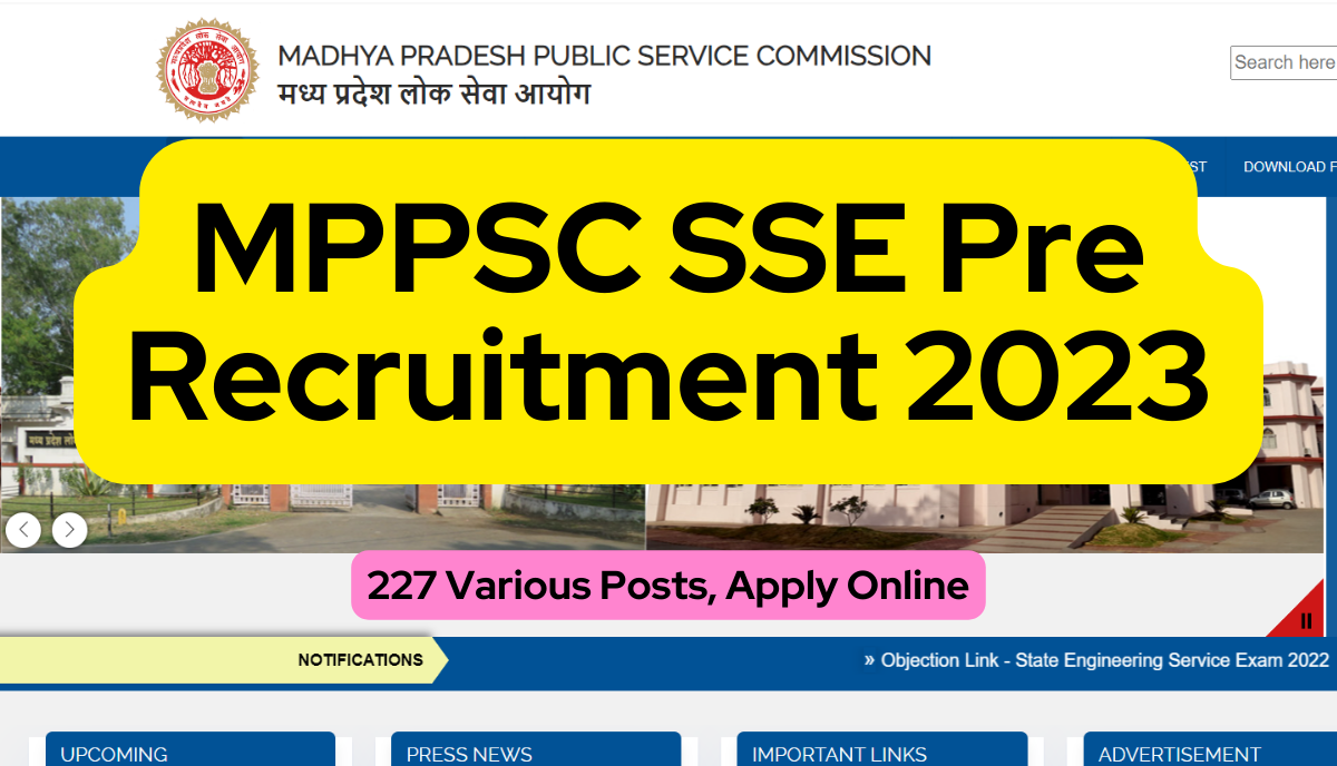 MPPSC SSE Pre Recruitment