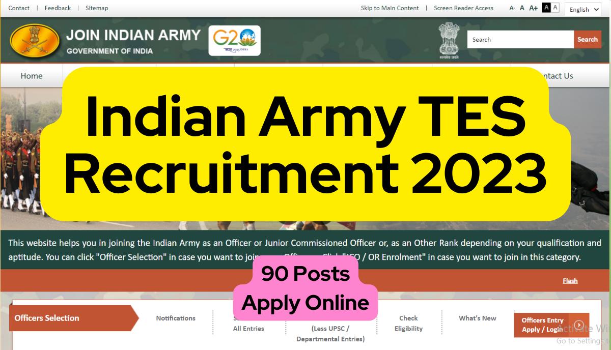 Indian Army TES Recruitment