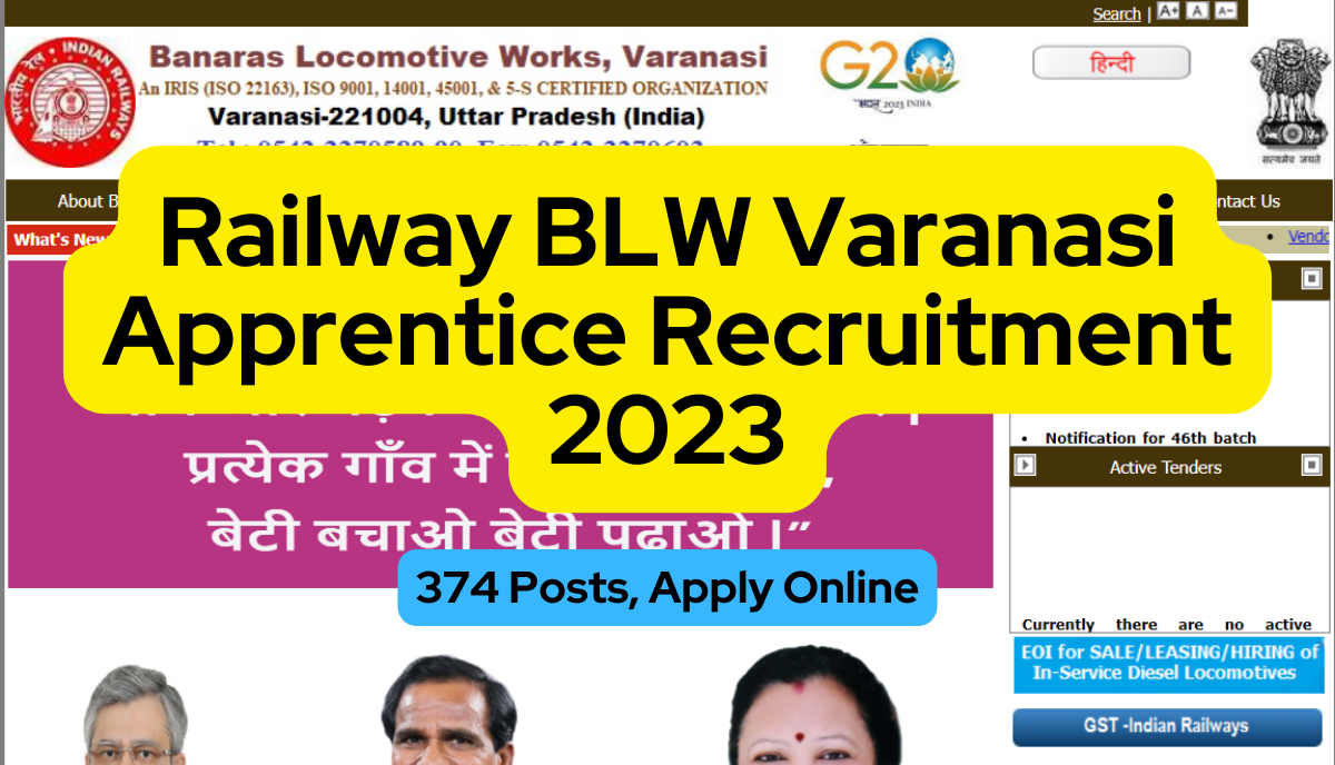 Railway BLW Varanasi Apprentice Recruitment