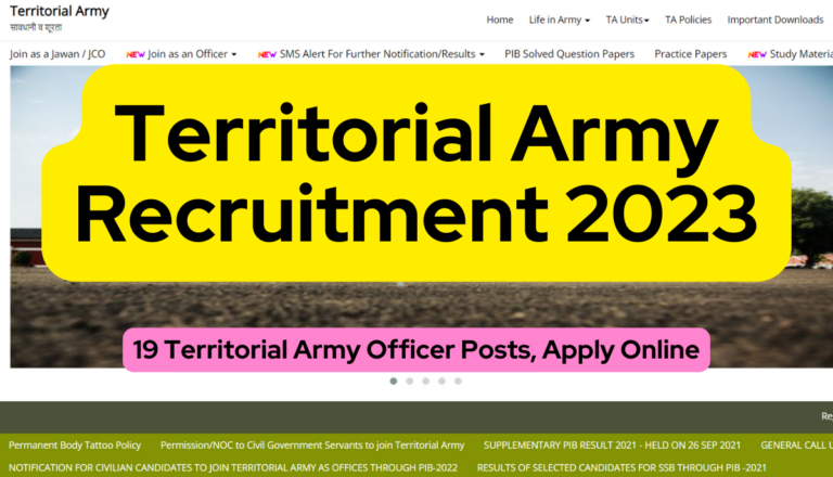 Territorial Army Recruitment