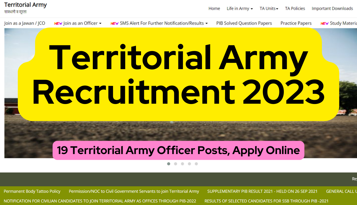 Territorial Army Recruitment