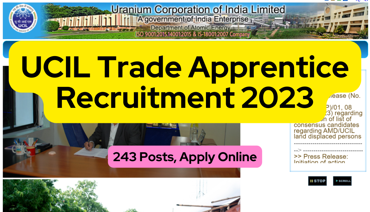UCIL Trade Apprentice Recruitment