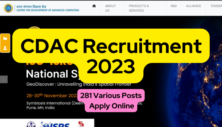 CDAC Recruitment