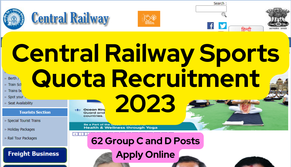 Central Railway Sports Quota Recruitment