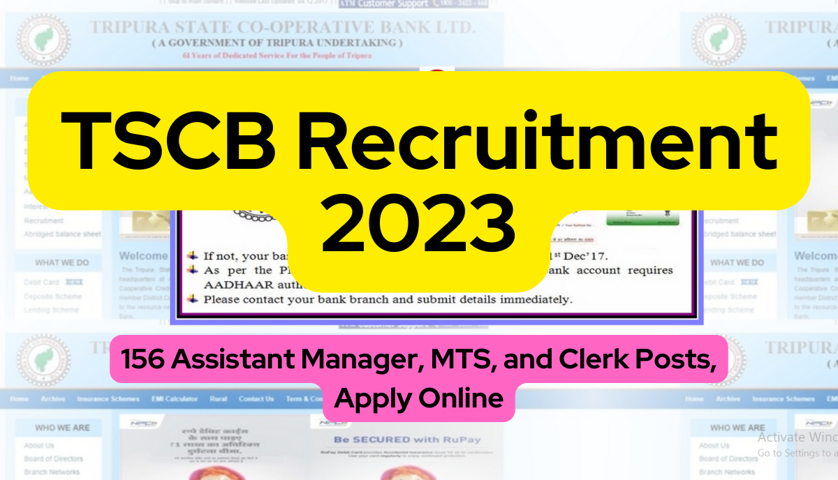 TSCB Recruitment