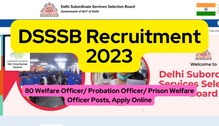 DSSSB Recruitment