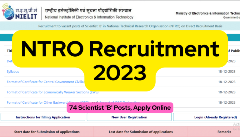 NTRO Recruitment