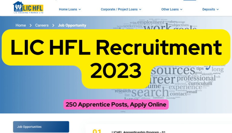 LIC HFL Recruitment