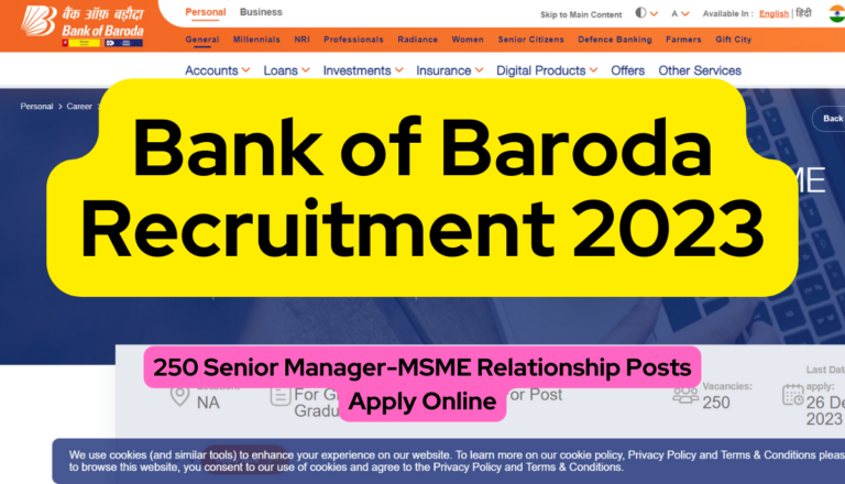 Bank of Baroda Recruitment