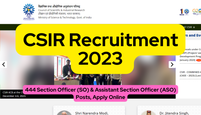 CSIR Recruitment