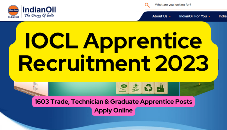 IOCL Apprentice Recruitment