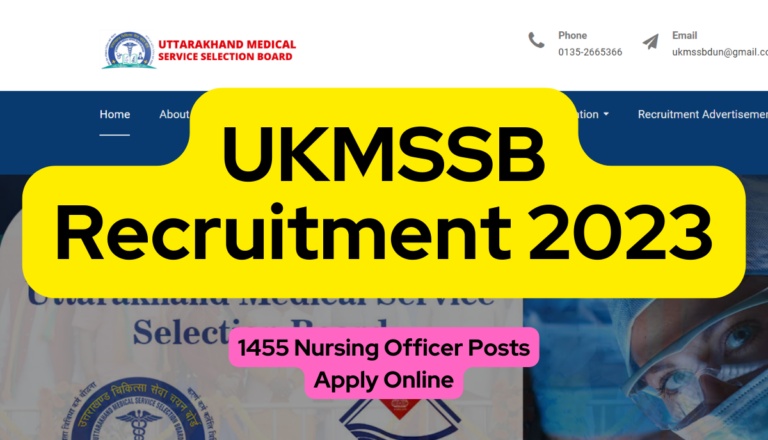 UKMSSB Recruitment