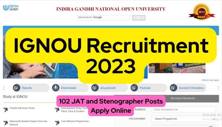 IGNOU Recruitment