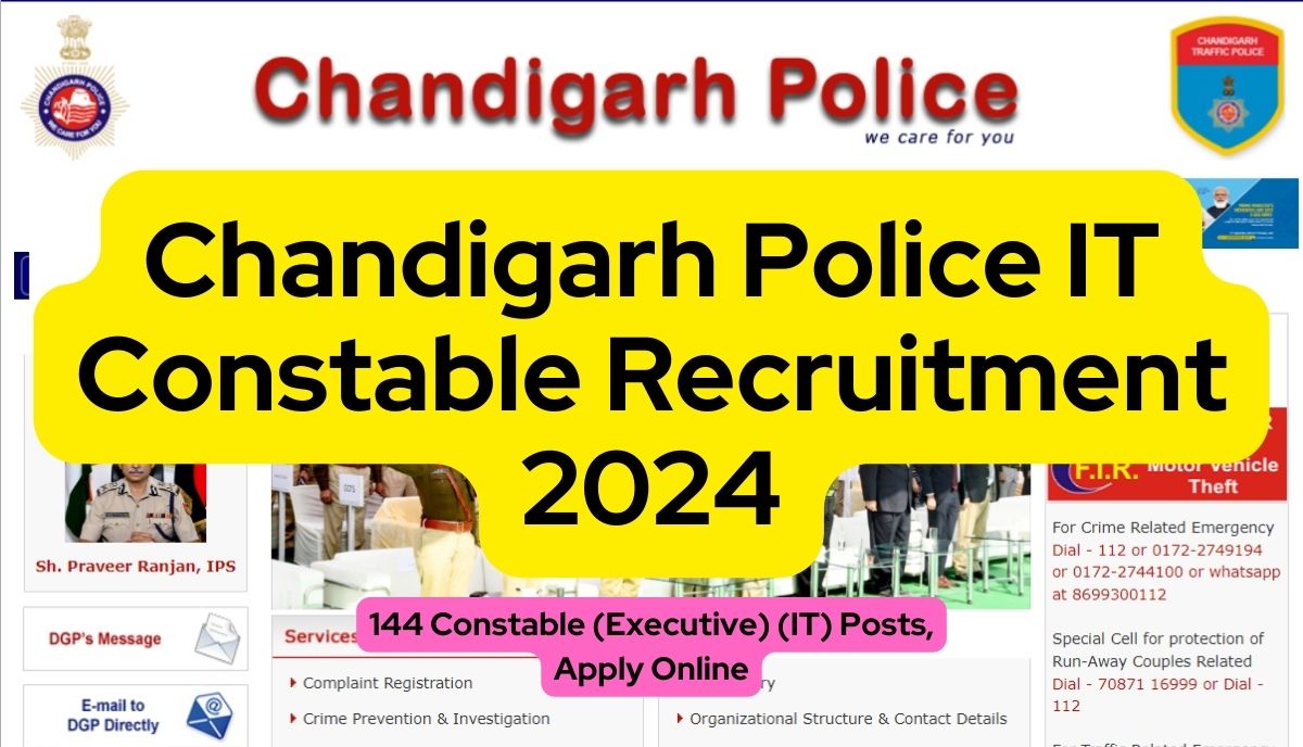 Chandigarh Police IT Constable Recruitment