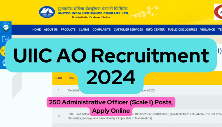 UIIC AO Recruitment