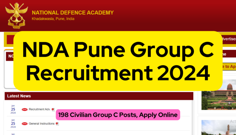 NDA Pune Group C Recruitment