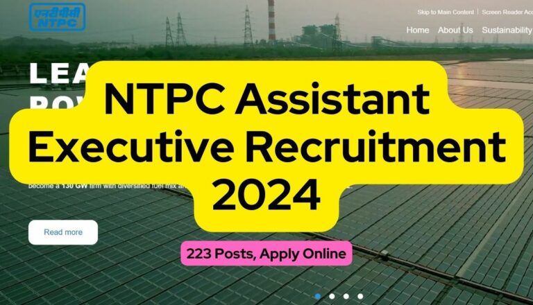 NTPC Assistant Executive Recruitment