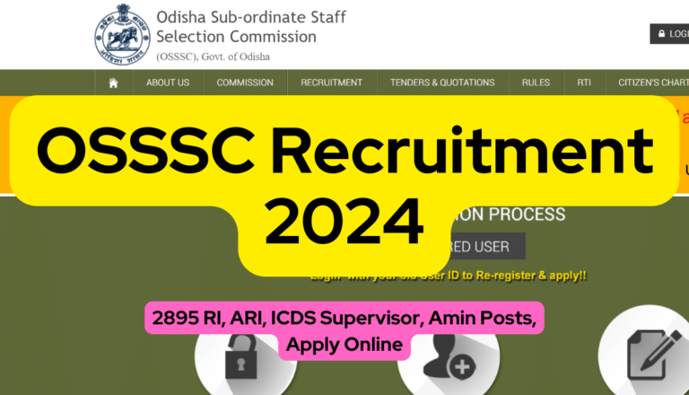 OSSSC Recruitment