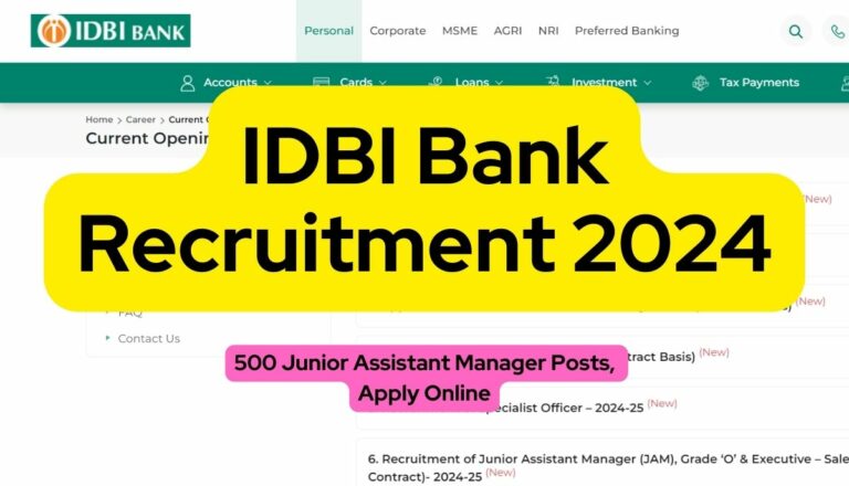 IDBI Bank Recruitment