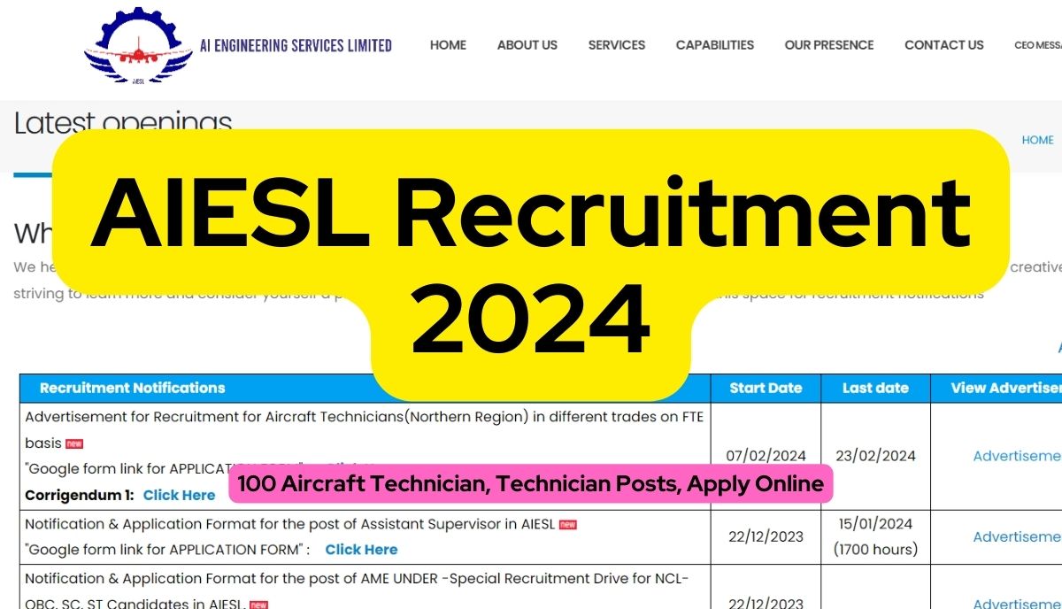 AIESL Recruitment