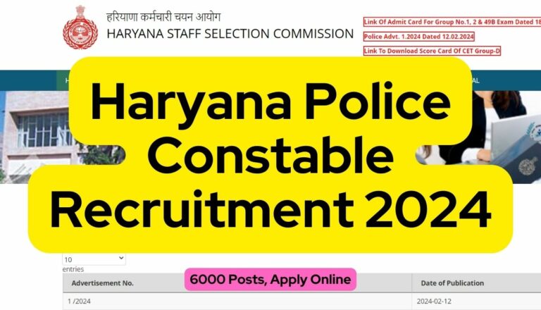 Haryana Police Constable Recruitment