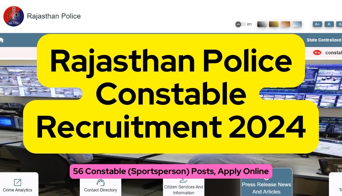 Rajasthan Police Constable Recruitment