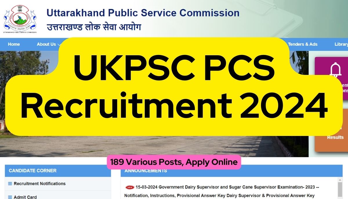 UKPSC PCS Recruitment
