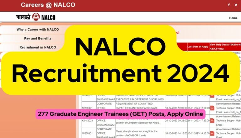 NALCO Recruitment