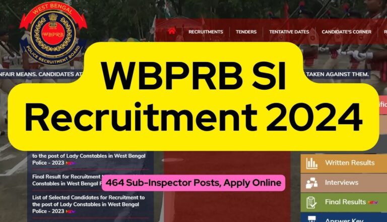 WBPRB SI Recruitment