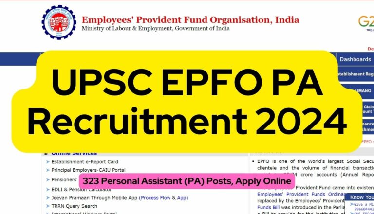 UPSC EPFO PA Recruitment