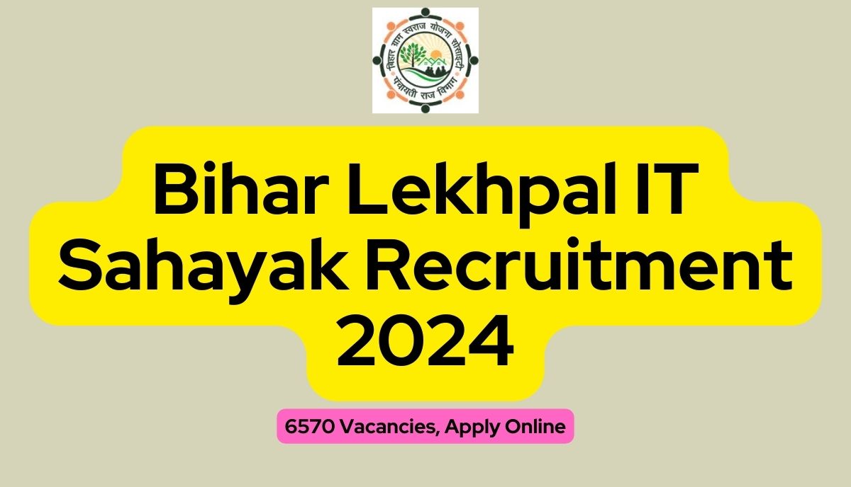 Bihar Lekhpal IT Sahayak Recruitment