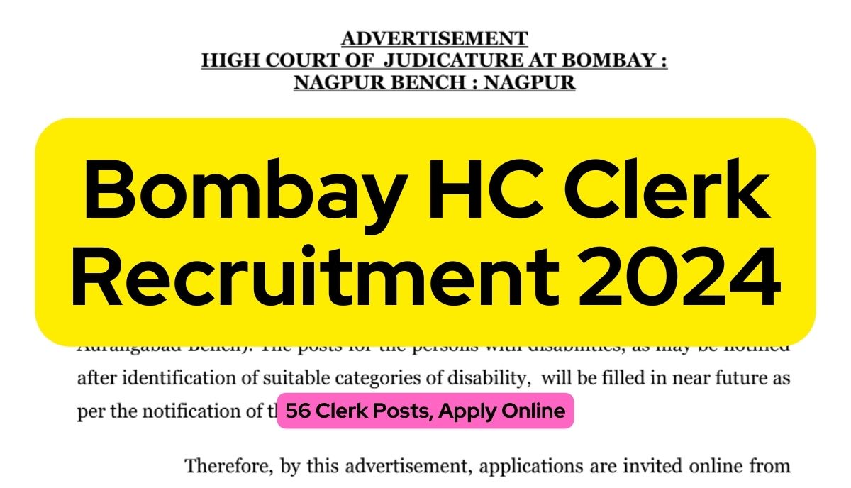 Bombay HC Clerk Recruitment
