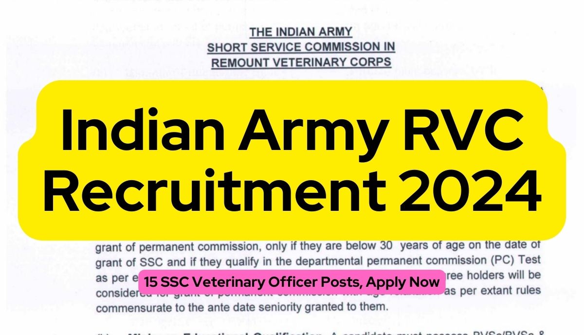 Indian Army RVC Recruitment