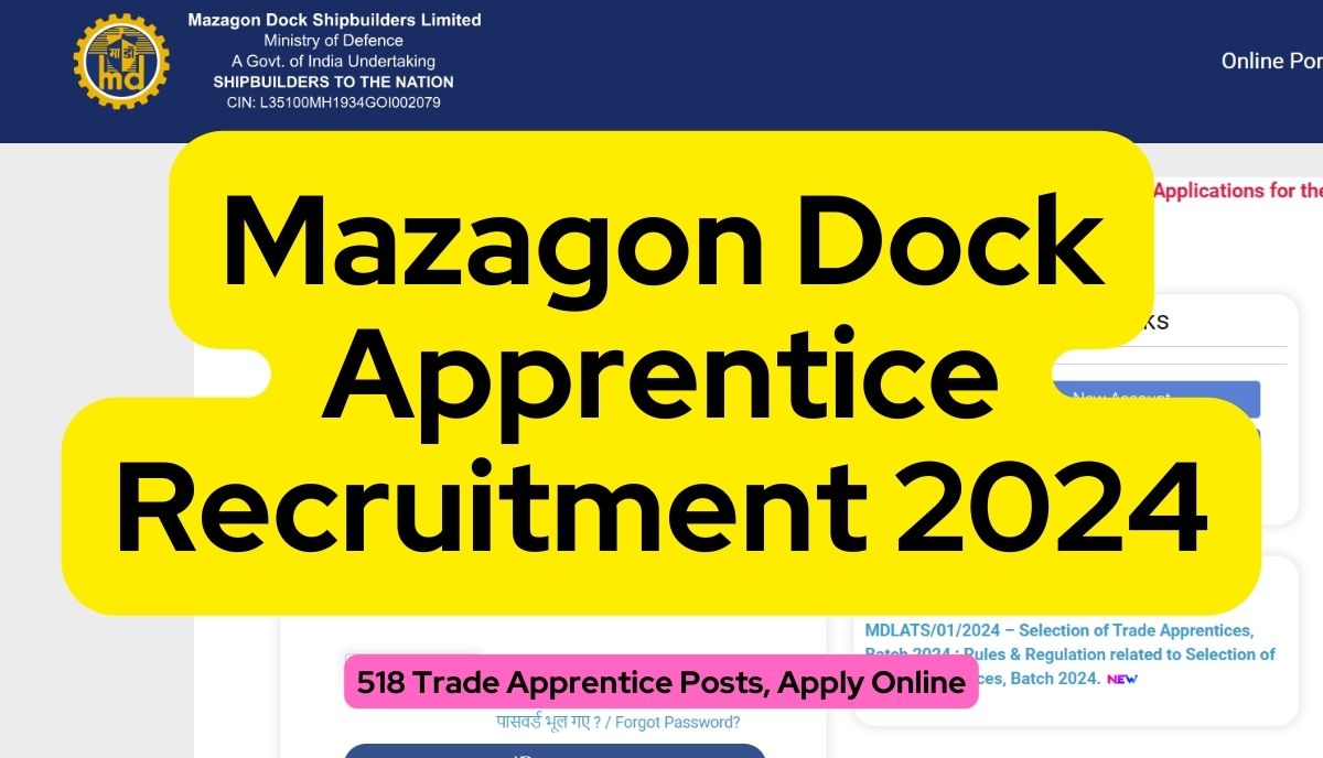 Mazagon Dock Apprentice Recruitment
