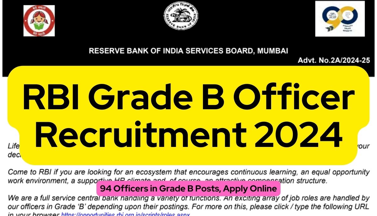 RBI Grade B Officer Recruitment