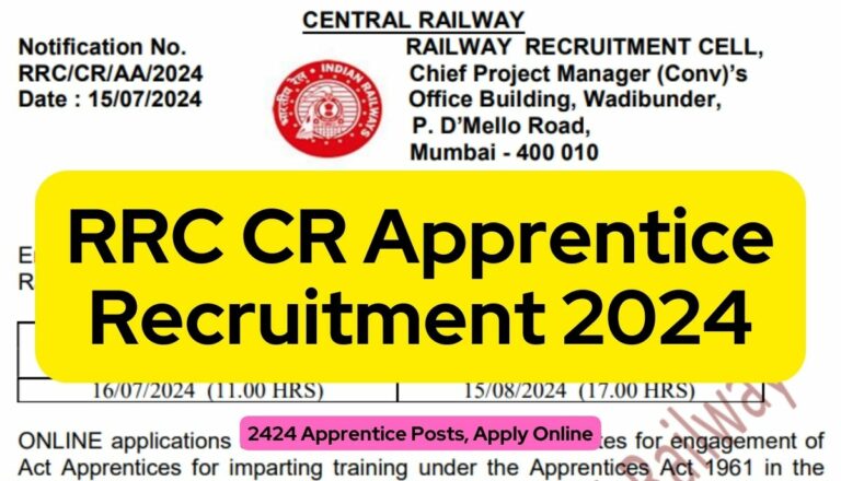 RRC CR Apprentice Recruitment