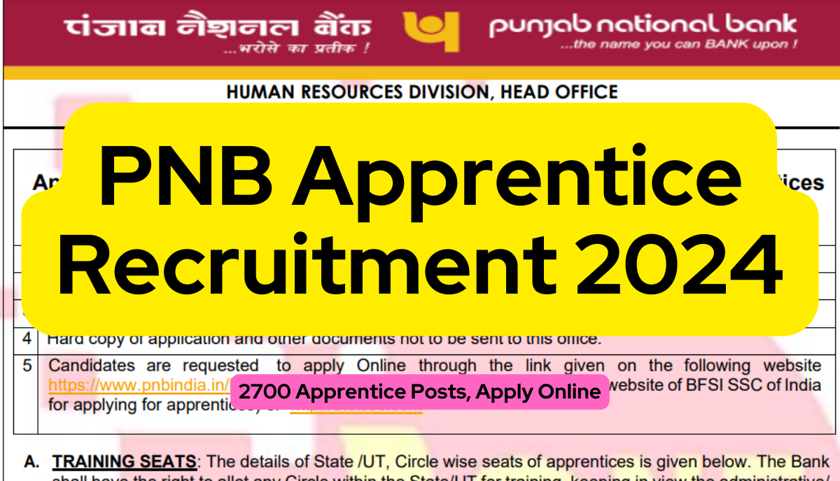 PNB Apprentice Recruitment