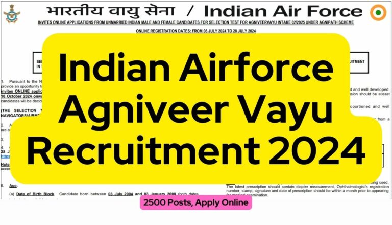 Indian Airforce Agniveer Vayu Recruitment